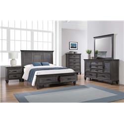 Picture of Coaster Furniture 205730Q-S4 57 x 67.5 x 85.75 in. Franco Storage Queen Bedroom Set&#44; Weathered Sage - 4 Piece