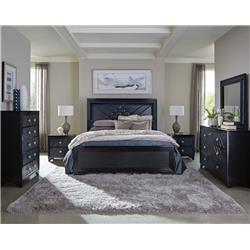 Picture of Coaster Furniture 223571KE-S4 62.75 x 78.5 x 85 in. Eastern King Bedroom Set&#44; Black - 4 Piece