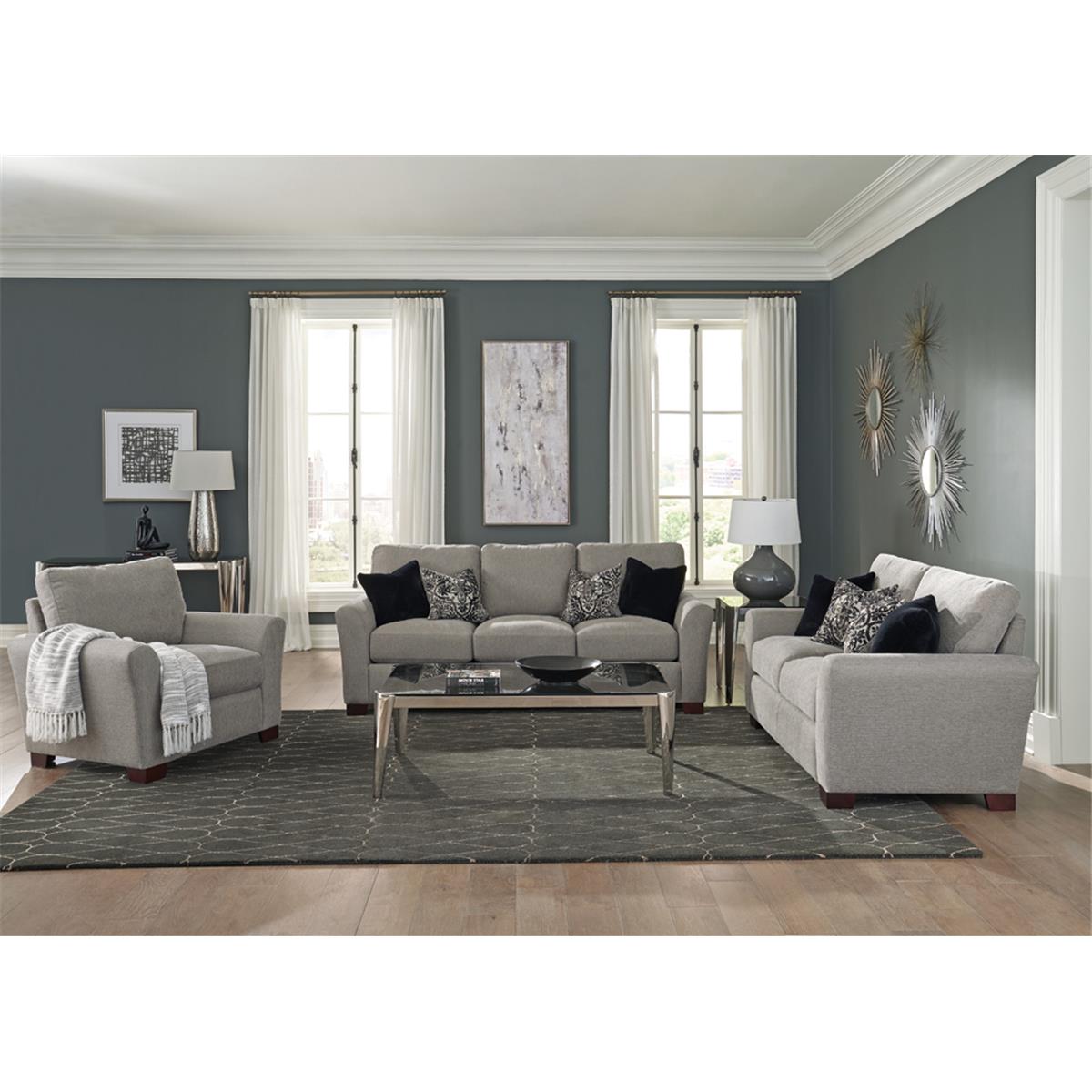 Picture of Coaster Furniture 509721-S3 Living Room Set&#44; Warm Grey - 3 Piece