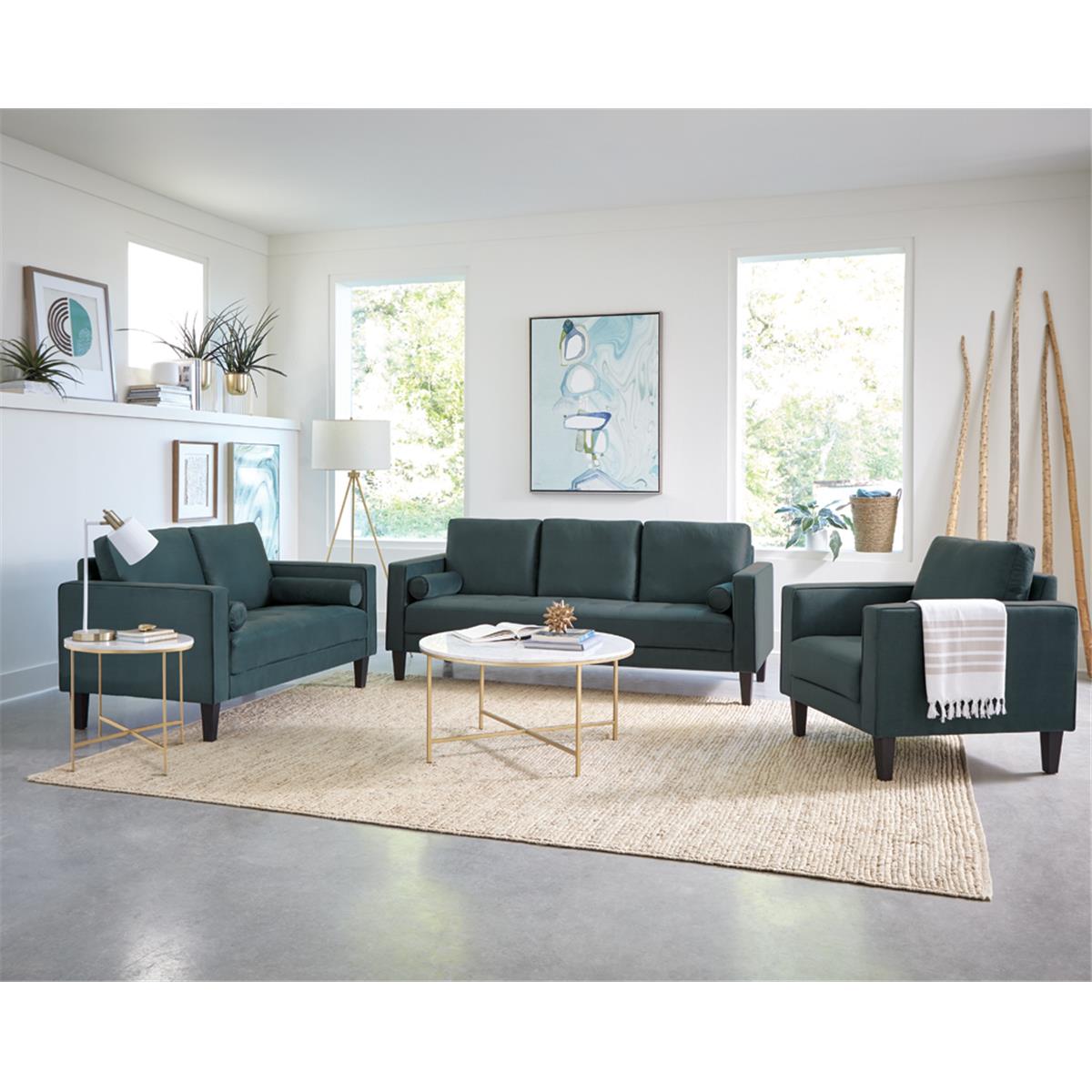Picture of Coaster Furniture 509071-S3 Gulfdale Living Room Set&#44; Dark Teal - 3 Piece