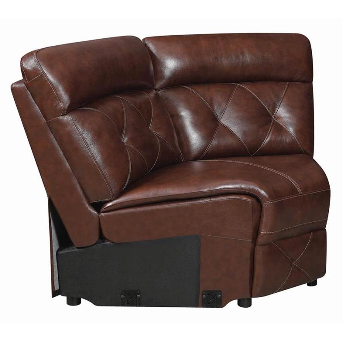 Picture of Coaster Furniture 603440WDG 48 x 48 x 40 in. Wedge&#44; Chocolate