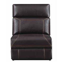 Picture of Coaster Furniture 603290AC 41.25 x 30.75 x 37.5 in. Power Sectional Armless Chair&#44; Brown