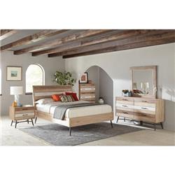 Picture of Coaster Furniture 215761Q-S4 Marlow Queen Bedroom Set&#44; Rough Sawn Multi - 4 Piece
