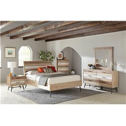 Coaster Furniture 215761KE-S5 Marlow Eastern King Size Bedroom Set, Rough Sawn Multi - 5 Piece -  Cioaster Co of America