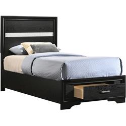 Coaster Furniture 206361T Miranda Twin Storage Bed, Black -  Cioaster Co of America