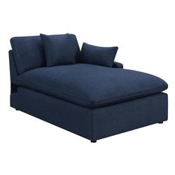 Picture of Coaster Furniture 651551RCP 34 x 42 x 64 in. RAF Power Chaise&#44; Midnight Blue