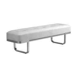 Picture of Coaster Furniture 910251 60 x 16 x 16.5 in. Tufted Upholstered Bench&#44; Off White