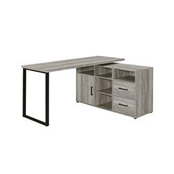 Picture of Coaster Furniture 804462 59 x 47.25 x 30 in. Hertford L-Shape Office Desk with Storage&#44; Grey Driftwood