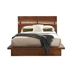 Coaster Furniture 223250KE-S4 Nightstand Dresser Mirror Bed Set, Smokey Walnut & Coffee Bean - King Size - 4 Piece -  Cioaster Co of America