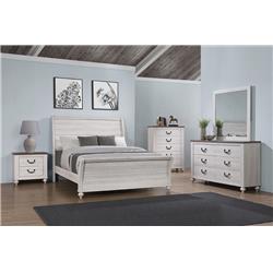 Picture of Coaster Furniture 223281Q-S4 Stillwood Queen Panel Bedroom Set&#44; Vintage Linen - 4 Piece