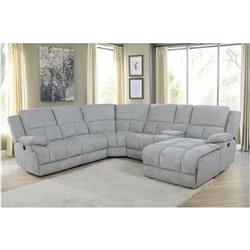 Picture of Coaster Furniture 602560CON 41.25 x 13.75 x 40.25 in. Wood Motion Console&#44; Grey