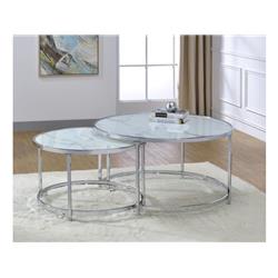 Picture of Coaster Furniture 721528 Occational Table Set, Chrome - 2 Piece