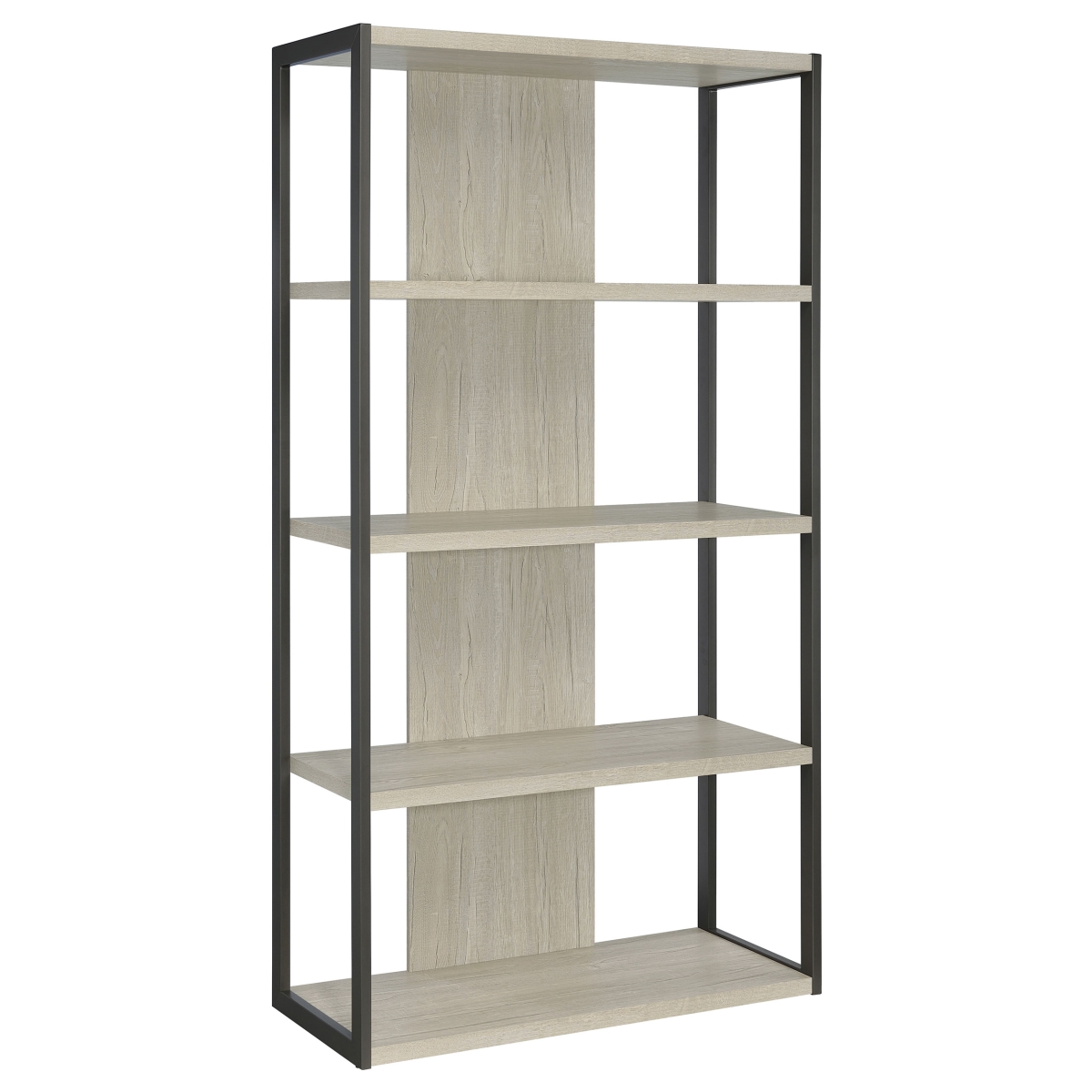 Picture of Coaster Furniture 805883 Loomis 4-Shelf Bookcase&#44; Whitewashed Gray