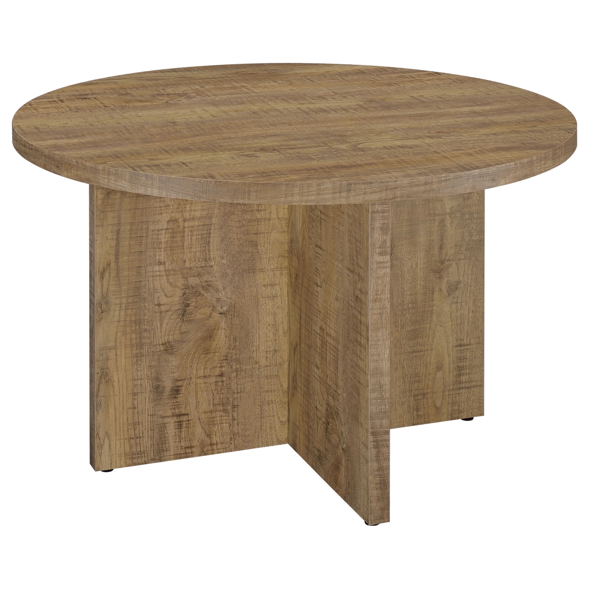 Picture of Coaster Furniture 183021 Jamestown Round Engineered Wood Dining Table with Decorative Laminate - Mango