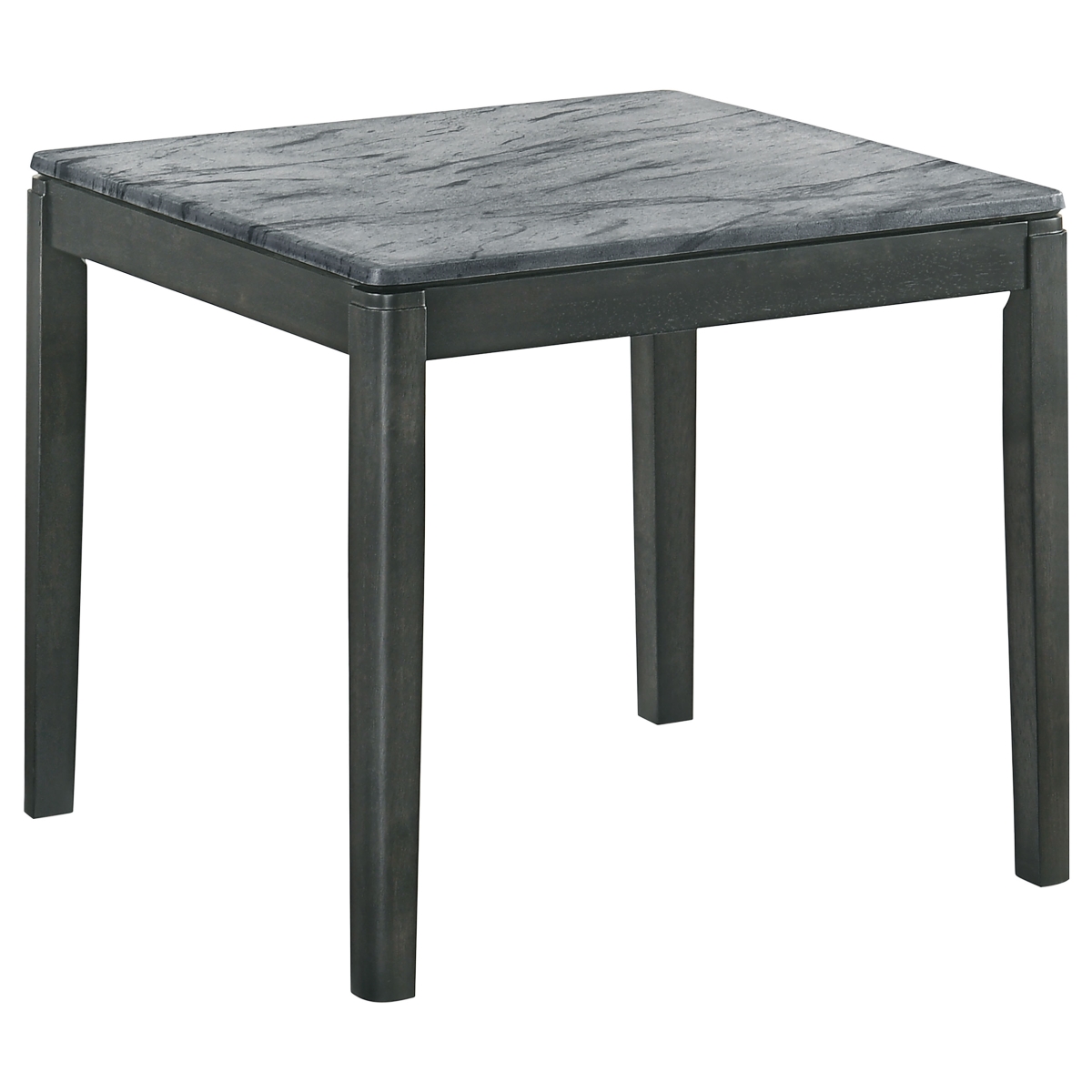 Picture of Coaster Furniture 753517 Mozzi Square End Table - Faux Gray Marble & Black