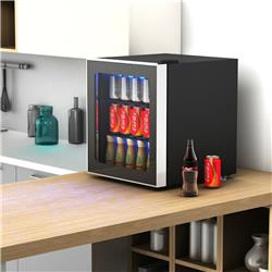 Picture of Total Tactic EP23231 60 Can Beverage Mini Refrigerator with Glass Door