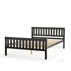 HU10028 Full Size Wood Platform Bed with Headboard
