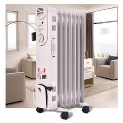 EP22610 1500W Electric Oil Filled Radiator Space Heater - White -  Total Tactic