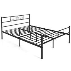 HU10111DK-Q Twin Metal Bed Frame with Headboard & Footboard - Queen Size -  Total Tactic