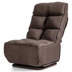 Picture of Total Tactic HV10025CF Swivel Folding Floor Gaming Chair with 6 Adjustable Positions & Metal Base&#44; Coffee