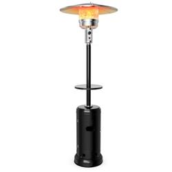 Picture of Total Tactic HW61848BK Outdoor Heater Propane Standing LP Gas Steel with Table & Wheel&#44; Black