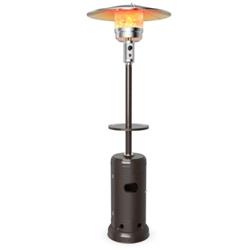 Picture of Total Tactic HW61848CP Outdoor Heater Propane Standing LP Gas Steel with Table & Wheel&#44; Brown