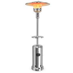 Picture of Total Tactic HW61848SL Outdoor Heater Propane Standing LP Gas Steel with Table & Wheel&#44; Silver