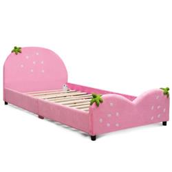 Picture of Total Tactic HW61883 Kids Children Upholstered Berry Pattern Toddler Bed