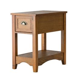 HW61983YW Contemporary Chair Side End Table Compact Table with Drawer Nightstand, Yellow