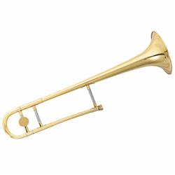 MU10024 B Flat Trombone Golden Brass with Mouthpiece