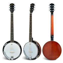 MU10070 39 in. Sonart Full Size 6-String 24 Bracket Professional Banjo Instrument with Open Back -  Total Tactic
