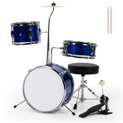 MU10072BL Junior Drum Set with 5 Drums, Blue - 5 Piece -  Total Tactic
