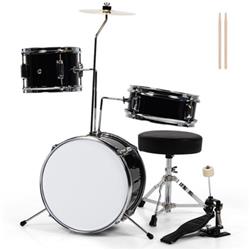MU10072DK Junior Drum Set with 5 Drums, Black - 5 Piece -  Total Tactic