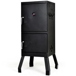 NP10016 Vertical 2-Tier Outdoor Barbeque Grill with Temperature Gauge