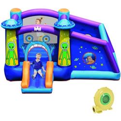 Picture of Total Tactic NP10032 Inflatable Alien Style Kids Bouncy Castle with 480W Air Blower