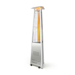 Picture of Total Tactic NP10040USPlus 42000 BTU Stainless Steel Pyramid Patio Heater with Wheel