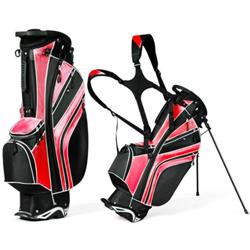 Picture of Total Tactic SP36394RE Golf Stand Cart Bag with 6-Way Divider Carry Pockets&#44; Red