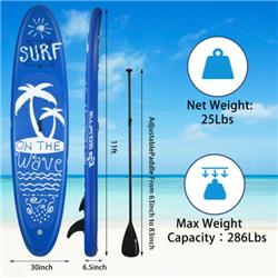 Picture of Total Tactic SP37090-L Inflatable & Adjustable Stand Up Paddle Board - Large