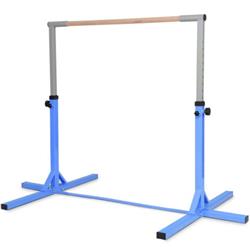 SP37169BL Adjustable Gymnastics Horizontal Bar for Kids, Blue