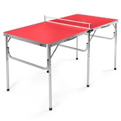 Picture of Total Tactic SP37197RE 60 in. Portable Tennis Ping Pong Folding Table with Accessories, Red