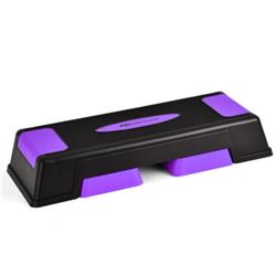 SP37260PU 5 x 7 x 9 in. Aerobic Exercise Stepper Trainer with Adjustable Height, Purple