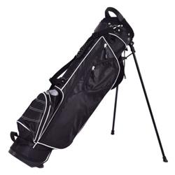 Picture of Total Tactic SP37263BK Golf Stand Cart Bag with 4 Way Divider Carry Organizer Pockets&#44; Black