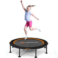 Picture of Total Tactic SP37394OR 47 in. Folding Trampoline Fitness Exercise Rebound with Safety Pad Kids & Adults&#44; Orange