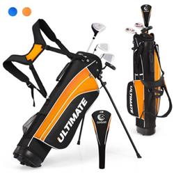 SP37405YE Junior Complete Golf Club Set for Age 8 to 10, Yellow