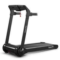 Picture of Total Tactic SP37464SL 3HP Folding Electric Treadmill Running Machine-Silver
