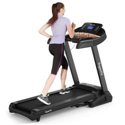 SP37466 3.75HP Electric Folding Treadmill with Auto Incline 12 Program APP Control -  Total Tactic