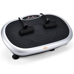 Picture of Total Tactic SP37500US-SL Mini Vibration Body Fitness Platform with Loop Bands, Silver