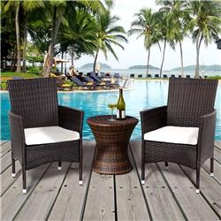 OP3419 Dining Chairs Set with 2 Cushion Covers - 2 Piece - White