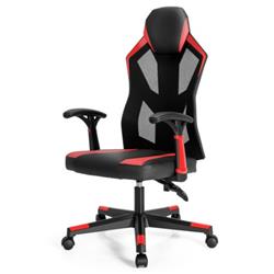 Picture of Total Tactic CB10172RE Gaming Chair with Adjustable Mesh Back, Red