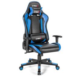 Picture of Total Tactic CB10207BL Gaming Adjustable Swivel Racing Style Computer Office Chair, Blue